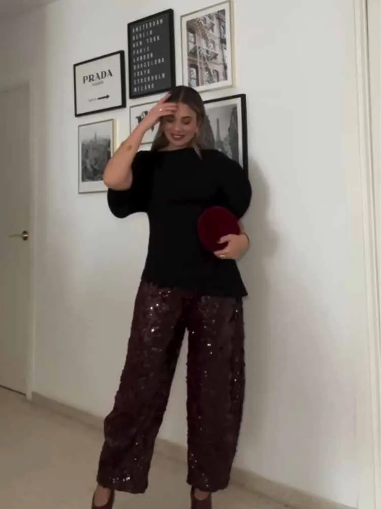 HH mujer verano diseño de moda Sense Puff mangas cortas dobladillo asimétrico Slim Fit Tops mujer versátil desplazamientos Casual Tops