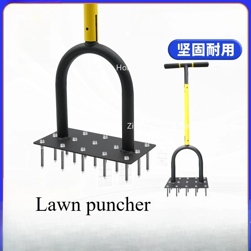 

Suitable for Artificial Turf Puncher Earth Turner Loosening Nail Garden Hole Puncher Loosening T-type Soil Ventilation Tool
