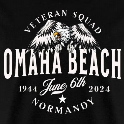 Omaha Beach Normandy Veterans June 6th Men's T-Shirt Funny Short Sleeve Tshirt Streetwear