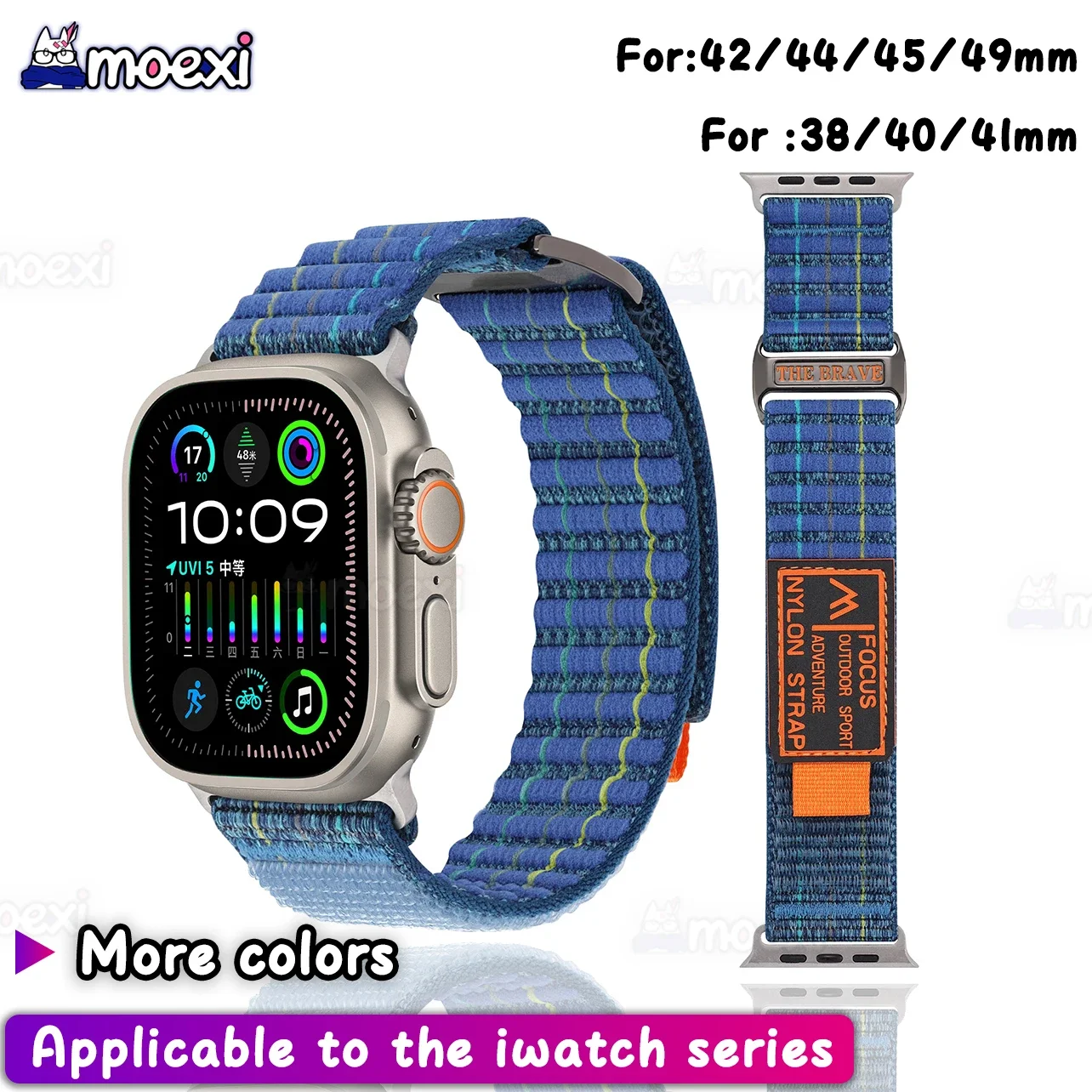 For Z77 ULTRA BAND Z69 Z87 ZD8 Ultra Z78 Z76 G9 ULTRA Z98 4G Z81 Z90 Z86 PRO MAX Hello3+Pro Smartwatch Leather Nylon Loop Strap