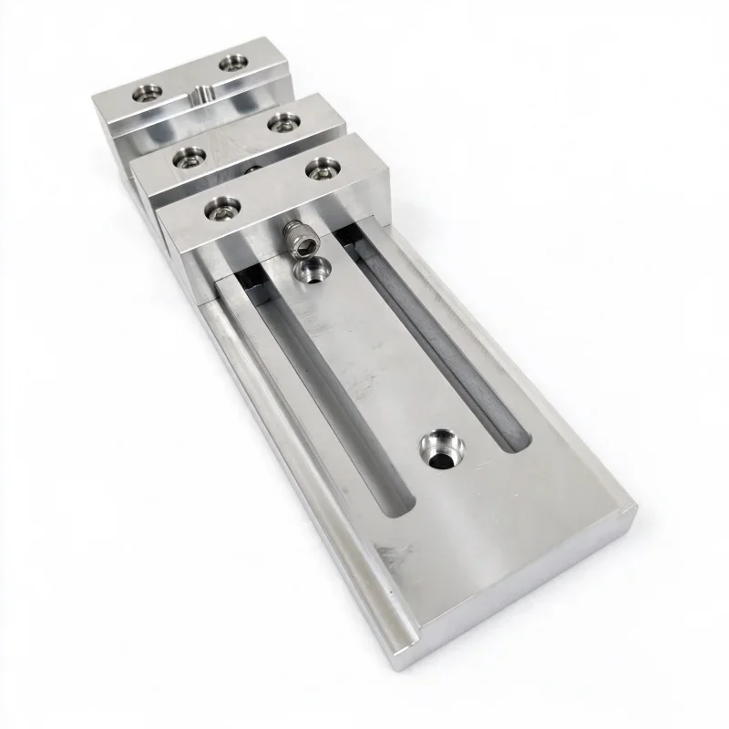 Funssor  CNC Low Profile Vise System Mini Low Profile Bench Vise For Workholding Clamp Work Table Aluminum Alloy