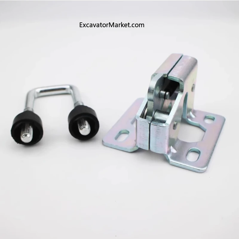 e For Xcmg Lovol 60 65 80 150-7 Yuchai Excavator Reverse Buckle Lock Driver'S Cab Positioning Lock Door Lock Excavator Spar