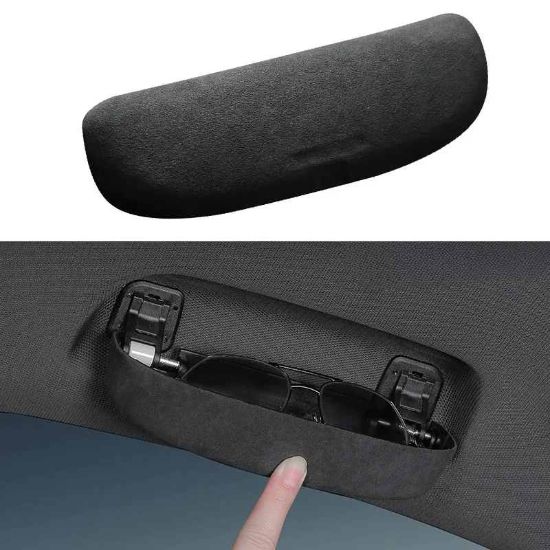 

Glasses Case Holder Grab Handle Fit for BMW X1 X2 X3 X4 X5 X6 X7 6GT 1 3 4 5 7 Series TOP Suede Sun Glasses Storage Box