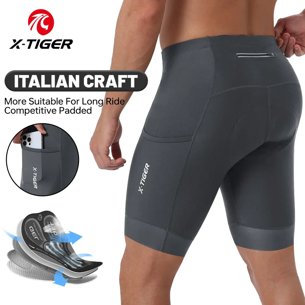 

X-TIGER Cycling Shorts 6D Gel Cushioned Cushion Breathable Anti-slip Cycling Shorts MTB Cycling Underwear Cycling Leisure Pants