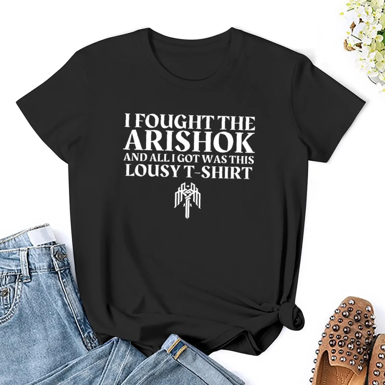 Dragon Age - I Fought The Arishok And All I Got Was This Lousy T-shirt lady clothes graphic t-shirts for Women