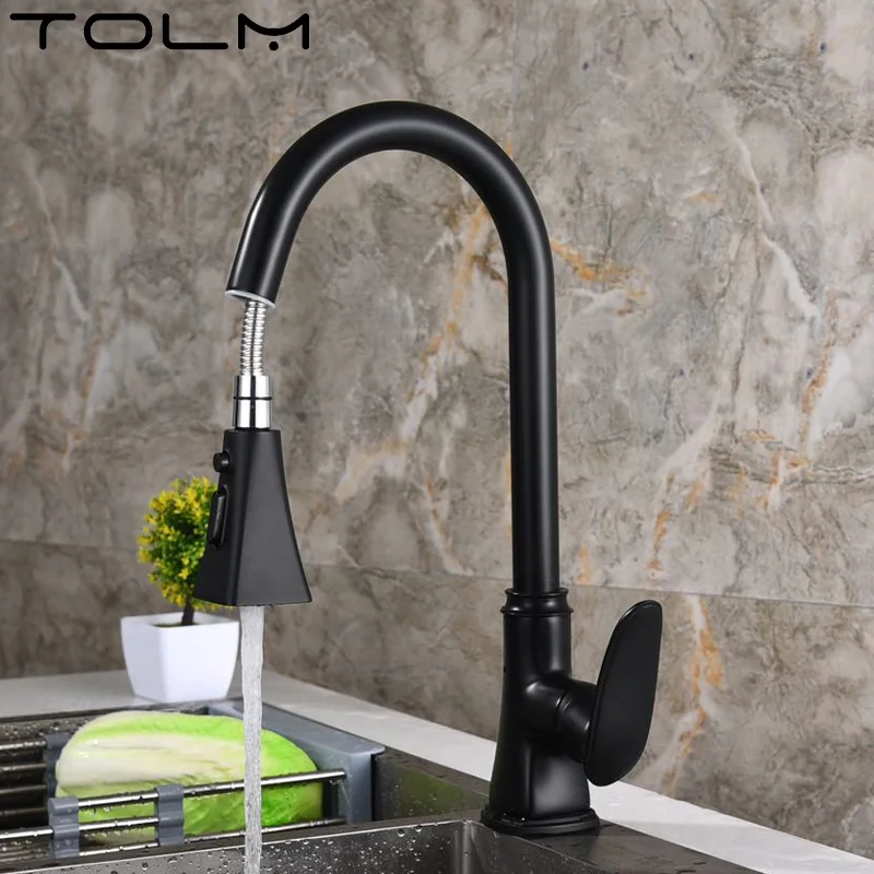 

TOLM Kitchen Tap Kitchen Tap Mixer Hot And Cold Water Tap Mixer Pullout Kitchen Faucet Kitchen Faucets With Pull Down Sprayer