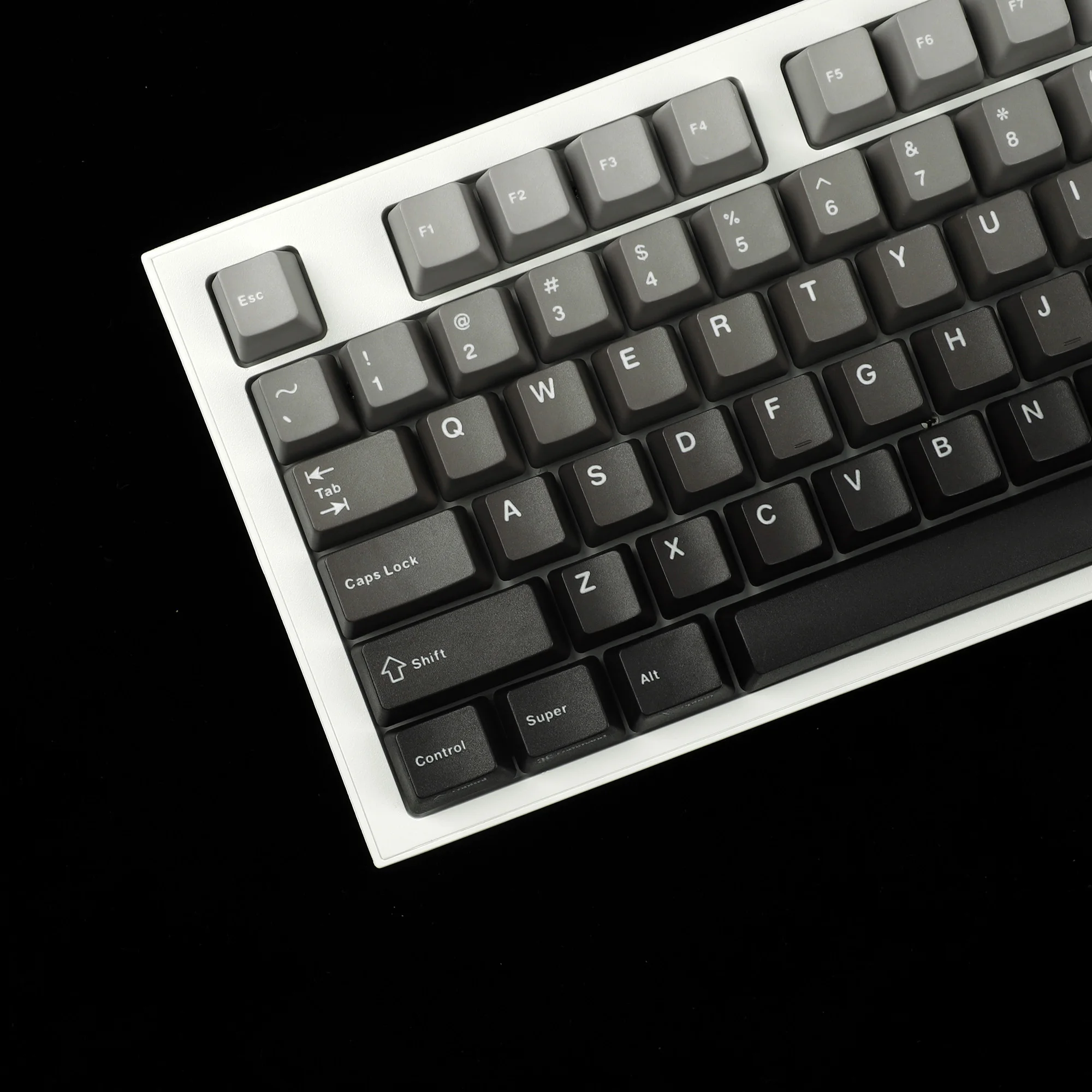 OEM Profile Polar Day Thick PBT ANSI ISO CO2 Engraved Mac Keycaps Gradient  For 108 104 96 87 84 61 68 Keychron KBD75 KBD67 GK64