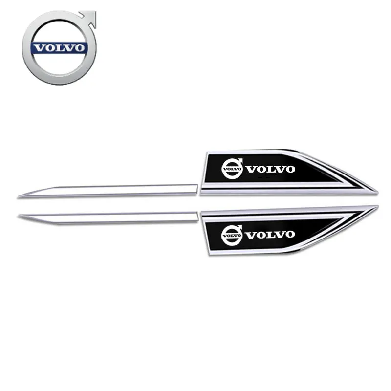

For Volvo Auto Door Fender Side Blade Badge Car Body Sticker For Volvo Xc60 S60 V40 V50 V60 S80 S40 C30 Awd C70 S40 S60 S80 S90
