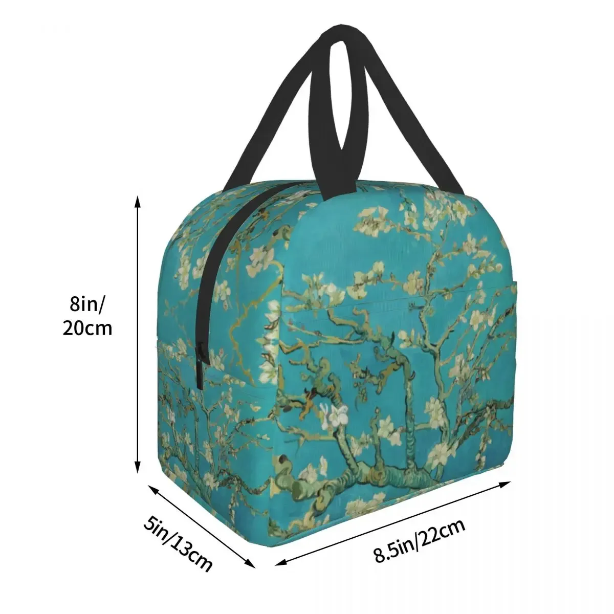 Van Gogh Almond Blossoms Lunch Box Portable Thermal Cooler Food Insulated Starry Night Oil Painting Lunch Bag For Women Kids