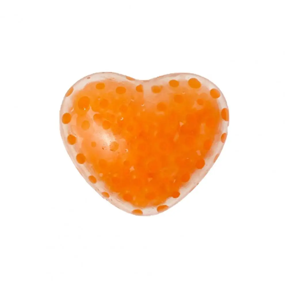 5 uds amor corazón aplasta juguete brillo polvo bolas pequeñas rellenas alivio del estrés divertido en forma de corazón apretar Fidget juguete niños adultos Va