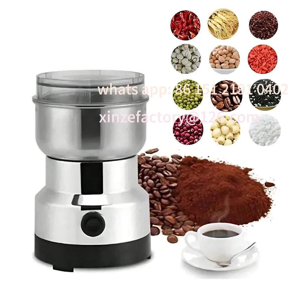 

Customizable Multipurpose Electric Coffee Bean Grinding Tool Stainless Steel Milling Machine for Seeds Spices Herbs Nuts Coffee