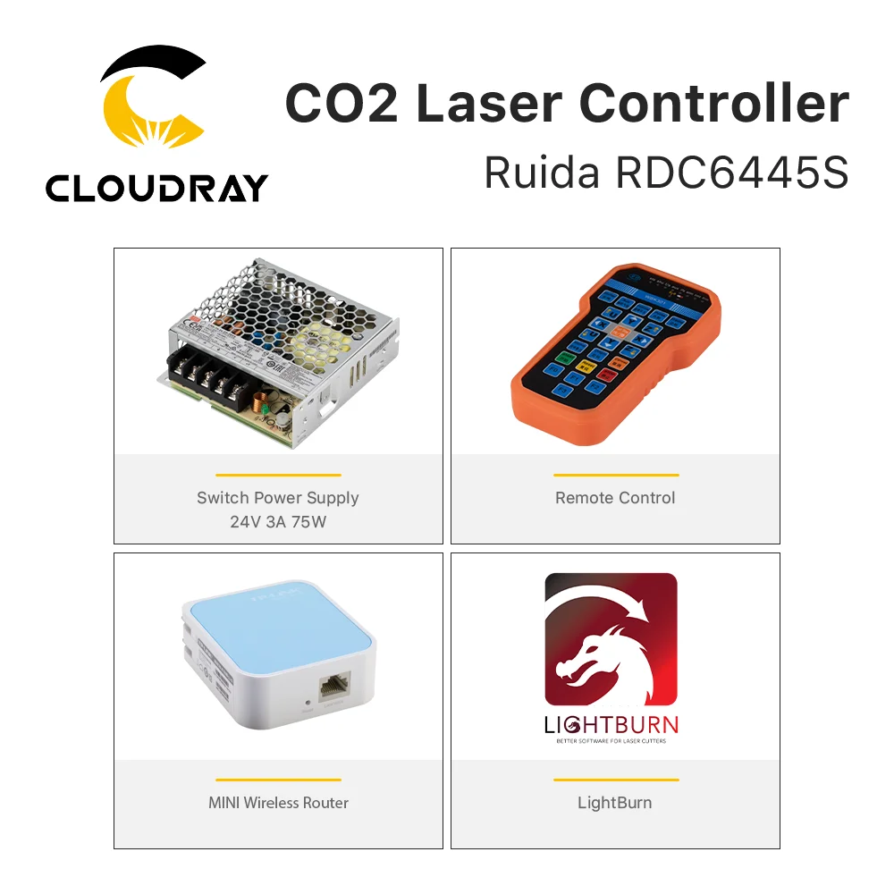 Ruida RDC6445 RDC6445G RDC6445S Controlador para Máquina de Corte e Gravação a Laser Co2 Atualização RDC6442 RDC6442G