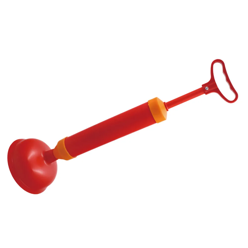 1Set Toilet Pipe Cleaner Red Suction Clog Remover Practical Home Office Sanitary Sewer Cleaning Tool Suction