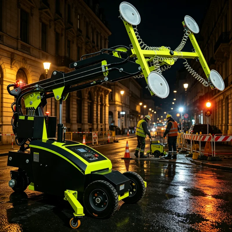 200 1000kg Rotary Glass Installation Lifting Manipulator Multi-purpose Electric Mobile Vacuum Glass Lifter Suction Cart
