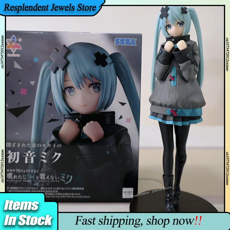 オリジナルセガ-ルミナスタ-初音ミク-カラフルステージ-ザ・ムービー・フー・カン・シン・サング-アニメモデルスタチュー-かわいいミク-アクションフィギュア-コレクト