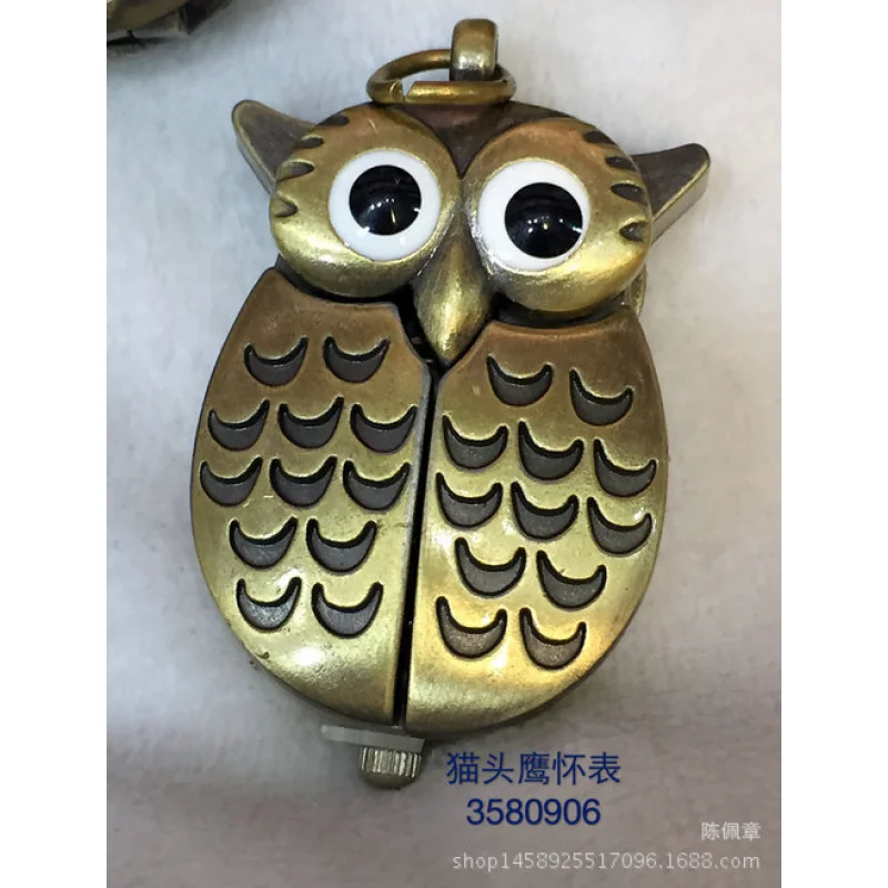 (คอลเลกชันที่ระลึก)นาฬิกาพกหลายสไตล์สีบรอนซ์วินเทจขนาดเล็ก