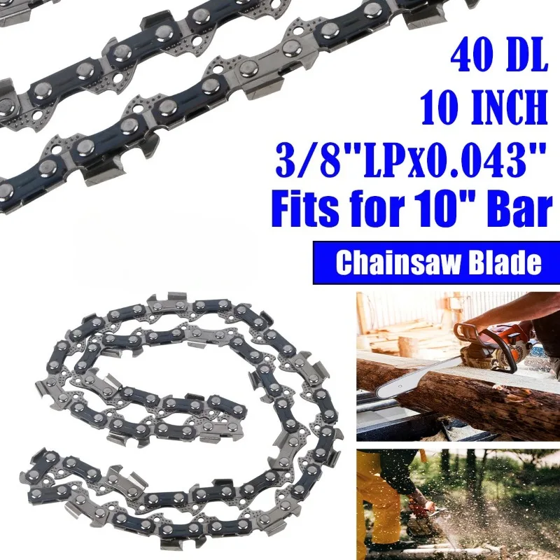 10Inch Chainsaw Chain 40 Drive Saw Accessories Replacement Chainsaw Saw Chain 3/8