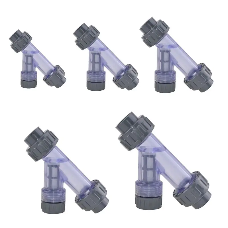 透明 Y 字型 3 ウェイクリア PVC フィルターチューブジョイント水道管コネクタドロップシッピング