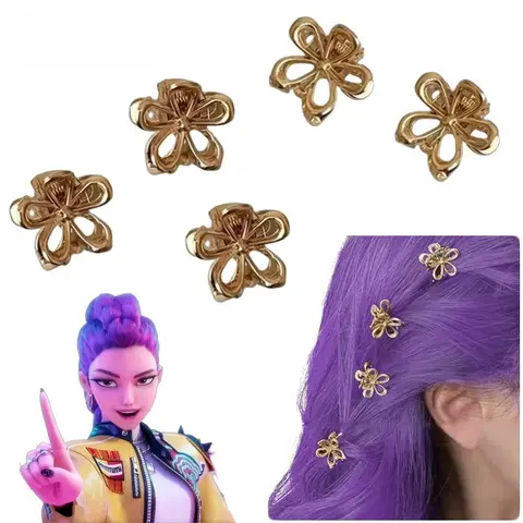 Bilashmart 10pcs Demon Hunter of KPop Rumi Hair Clip Cosplay Braids Hairpin Cartoon Disfraz Costume Accessories Halloween Carnival Props