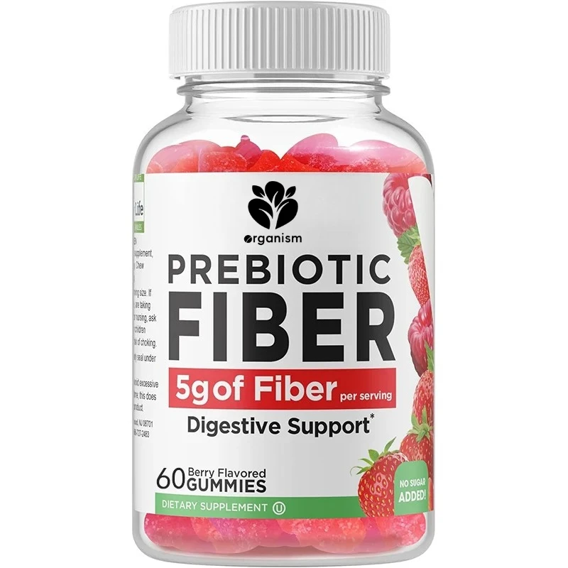 

Probiotic fiber gummies -5g digestive aid supplement - suitable for ketogenic prebiotics - sugar free diet (60 capsules)