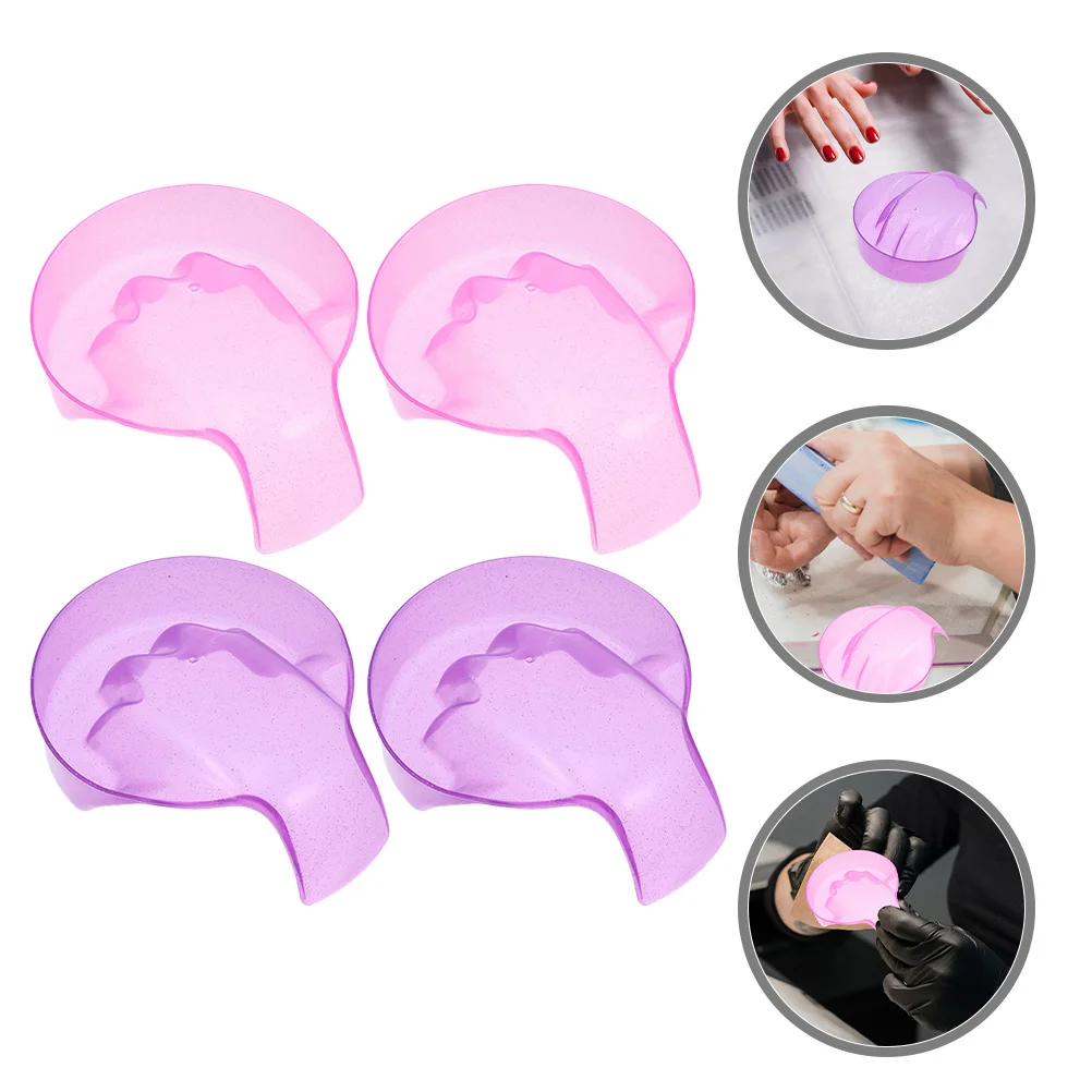 

4 Pcs Finger Bowls for Manicure Hand Soak Nail Polish Remover Spa Salon