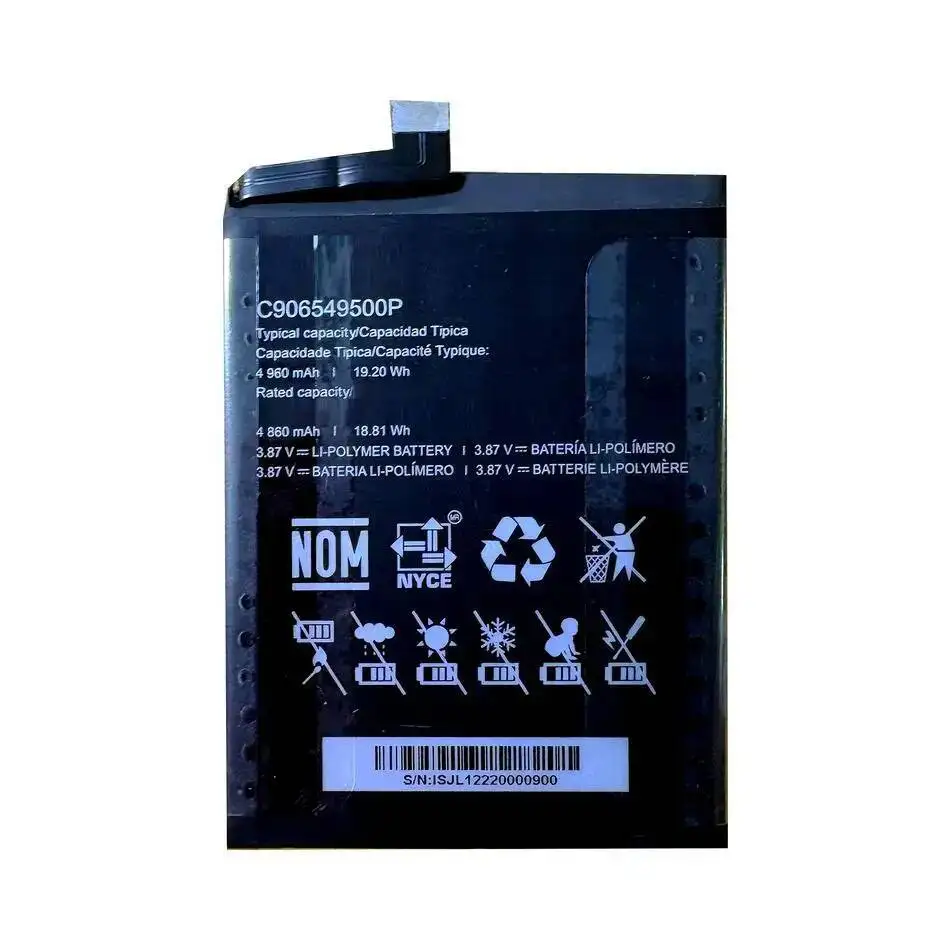 

Mobile Phone Battery Reliable Power Supply 4960Mah For Blu C906549500P