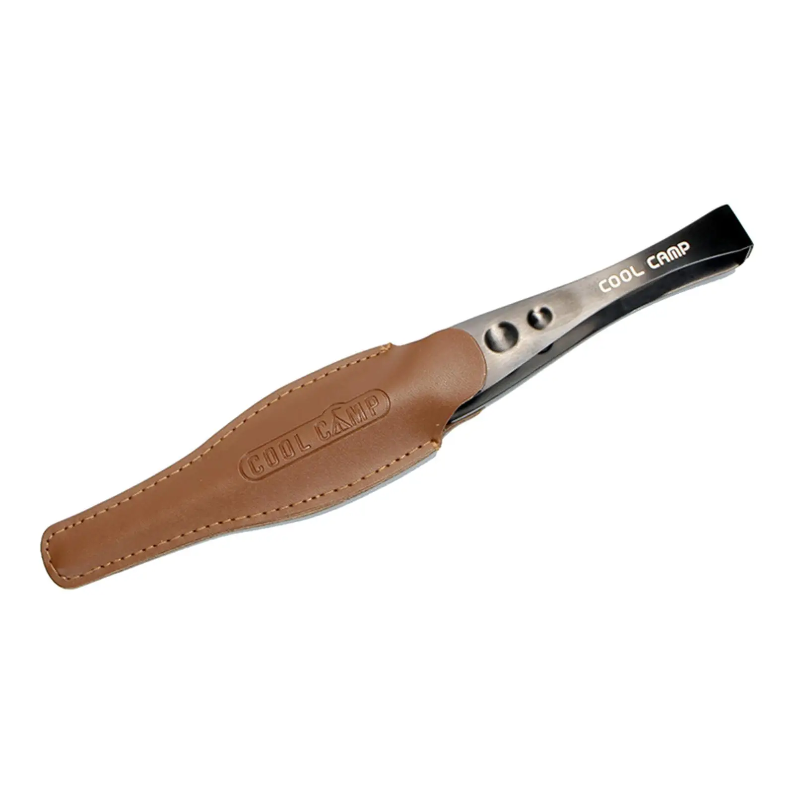 

Protective Barbecue Tongs Leather Cover Storage Bag Non Slip Reusable Anti-Scalding Case Portable for Cooking Utensils Outdoor