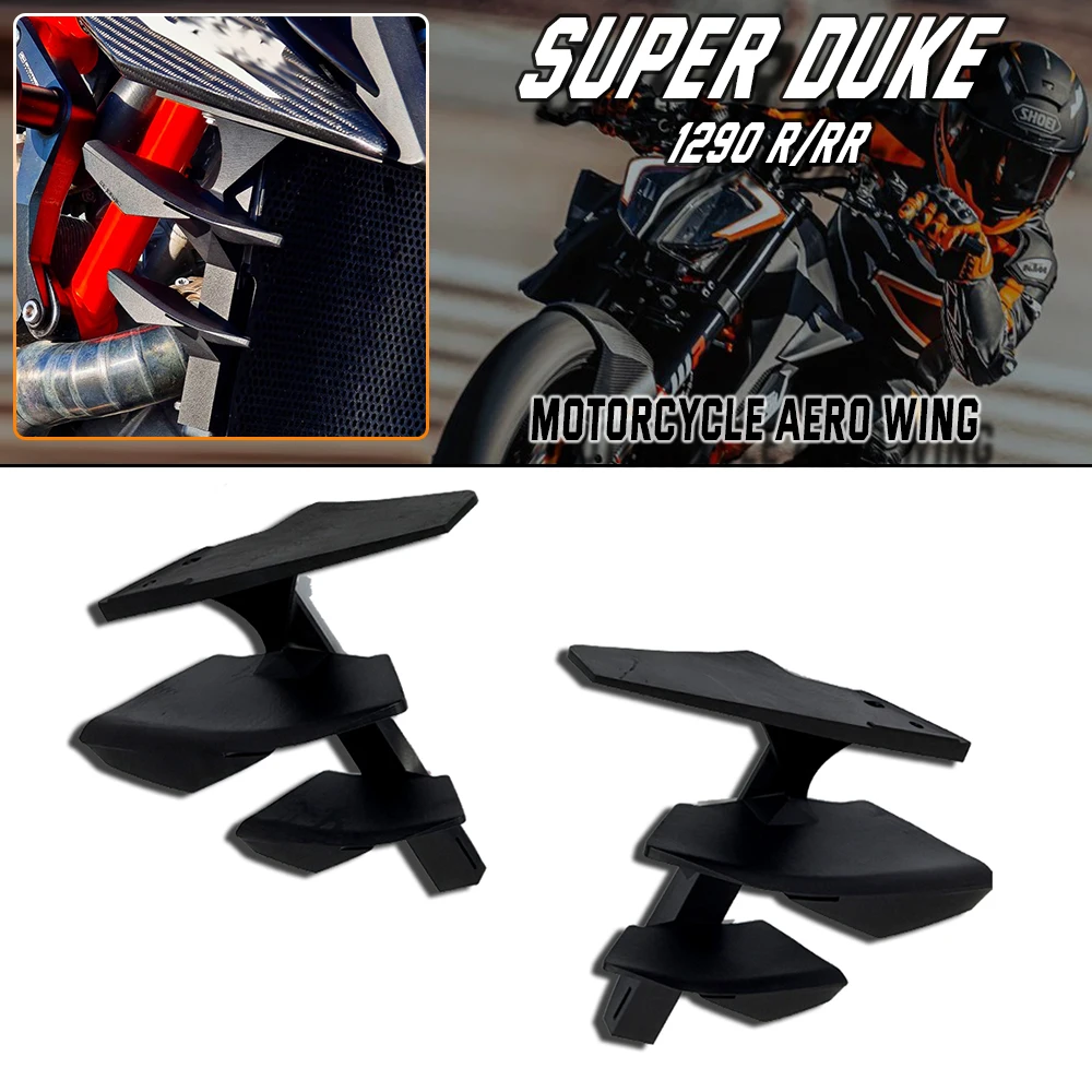For 1290 Super Duke R / RR / EVO (2021-2024) – Carbon Front Spoiler Winglet Kit, Naked Bike Aerodynamic Downforce Wings