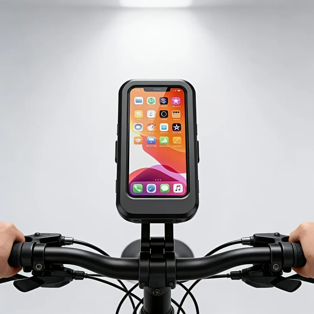 Motorcycle Phone Holder Made of ABS Material Magnetic Design Retractable