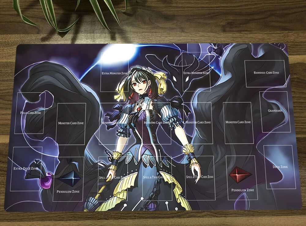 YuGiOh Playmat Underworld Goddess of the Closed World TCG CCG Mat Trading Card Game Mat Mousepad Table Desk Mat Free Bag 60x35cm