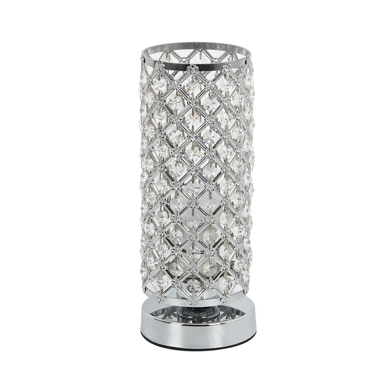 

Modern touch bedside lamp dimmable USB charging eye protection creative design luxury crystal desk lamp