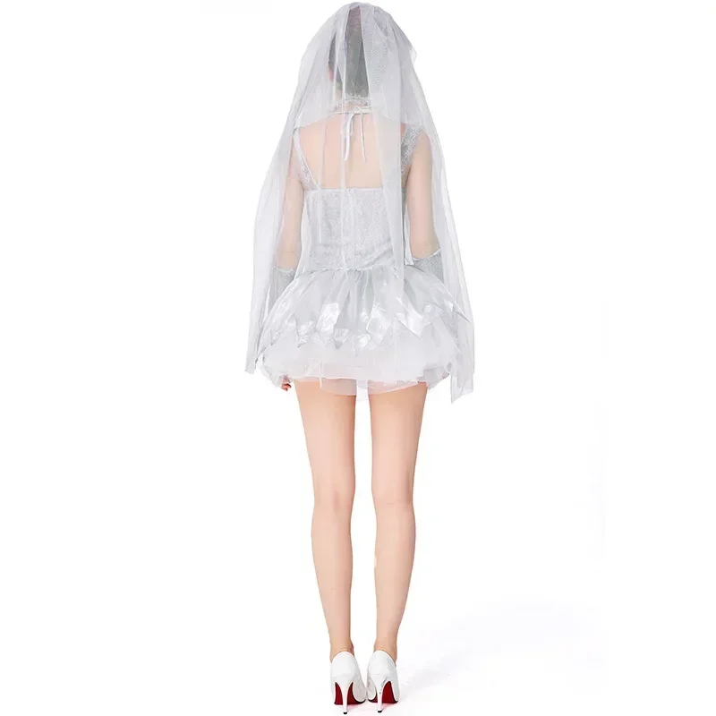 大人女性のゾンビ吸血鬼コスプレ衣装女性怖いゴースト花嫁ハロウィンパーティーファンシードレス衣装
