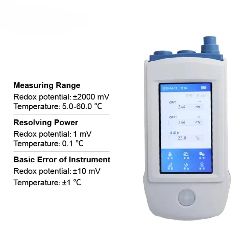 HotPortable SOIL ORP Meter Special ORP Electrode, Reference Electrode and Stainless Steel Hollow Rod Inserted Into the Soil ORP