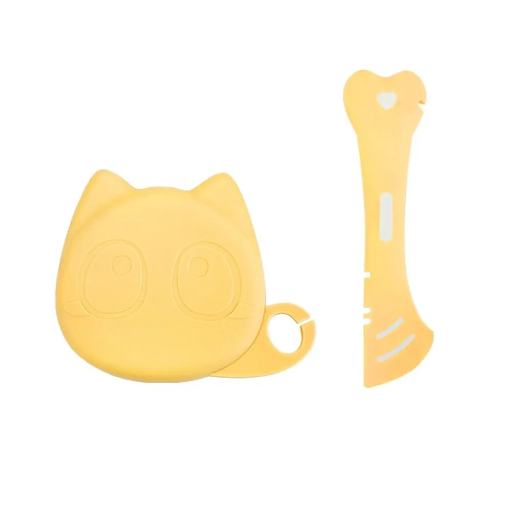

TPE Pet Canned Spoon 3 Specifications Inner Diameter Lock Fresh Puppy Food Feeding Mixing Scoop Pets Tableware Cat Food Can Lid