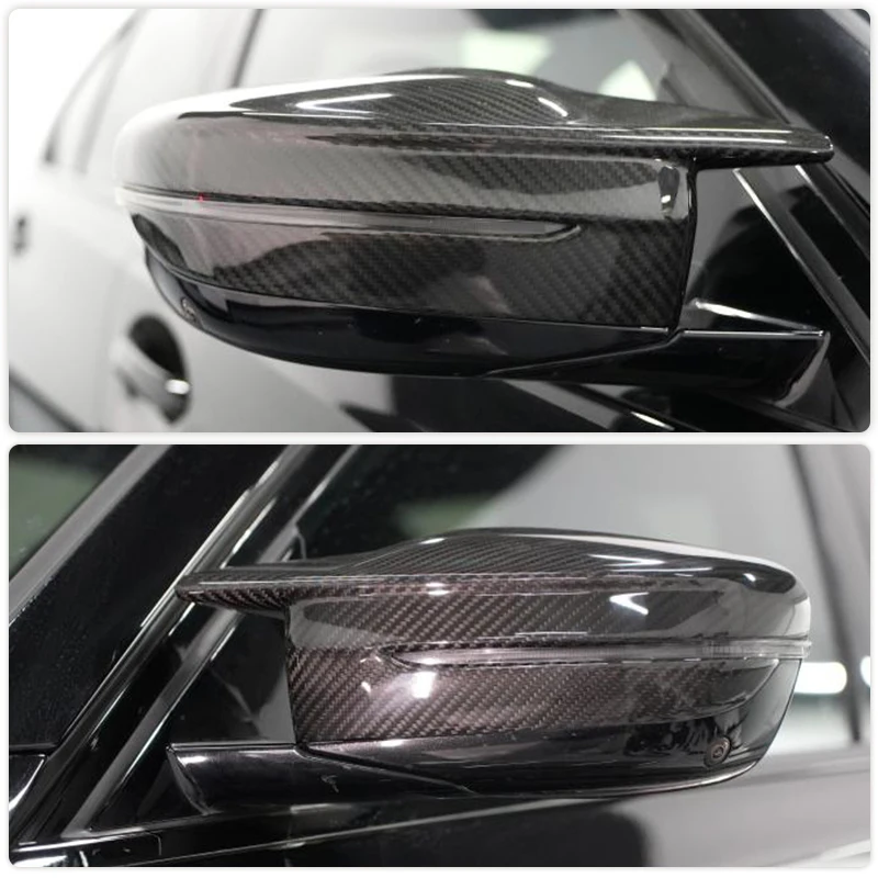 Car Rearview Mirror Covers Dry Carbon Fiber for BMW G80 M3 G82 G83 M4 2021-2023 Add On Auto Racing Side Mirror Caps Shell LHD