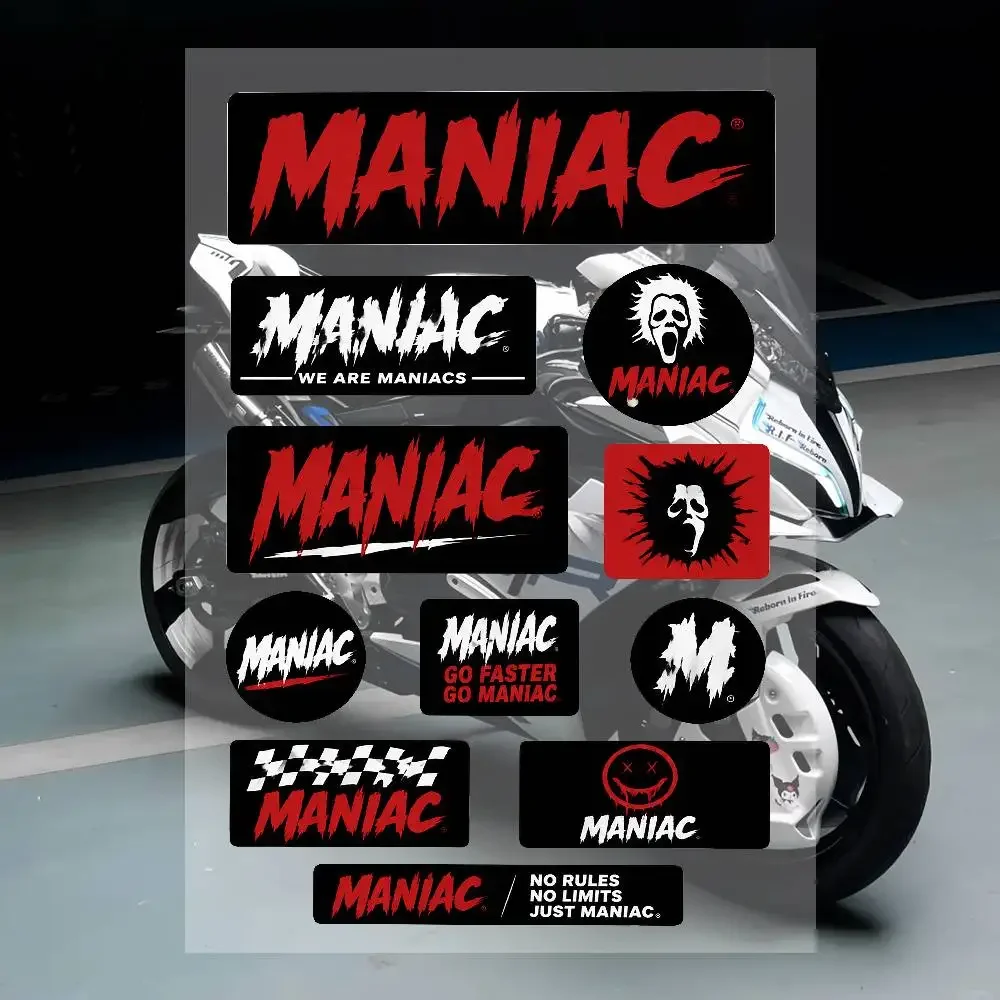 C-A-Mas-niac-c Anime-Charakter-Aufkleber-Set Wasserdichte Vinyl-Aufkleber für Laptop, Wasserflasche, Helm, Skateboard, Notizbuch