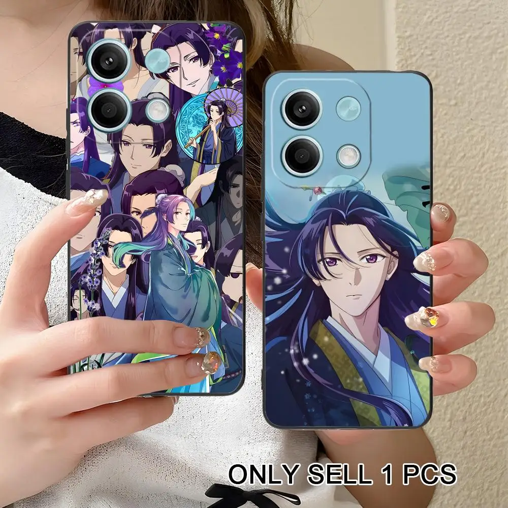 Coque de téléphone Jinshi Apothecary Diaries pour Xiaomi Redmi Note 17 15 14 13 12 11 S Pro Plus 4G 5G, coque souple en TPU antichoc
