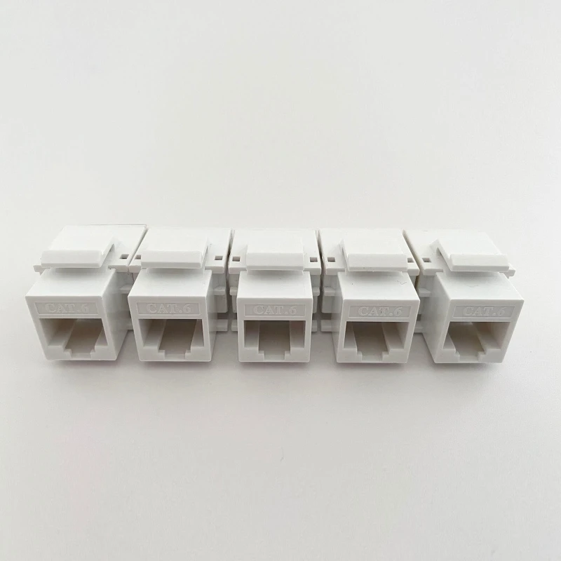 

5Pcs CAT6 UTP Network Module RJ45 Connector Information Socket CAT6 Keystone Jack Standard 24BB