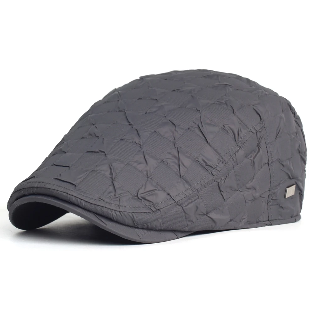 Winter Thick Warm Newsboy Cap Men Women Light Berets Vintage Casual Gatsby Flat Hat Peaked Cap Adjustable
