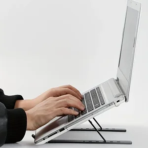 N3 Tragbarer Desktop Tragbarer Aluminium League Folding Support für iPad Support Notebook -Basis -Kühlung Metal auf Lagerbestand 10 Hauptverkaufsmetallic Support - №1