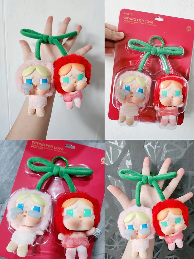 

Genuine Crybaby Crying For Love Series Vinyl Face Doll Hanging Card Cute Love You Cherry Much Figures Keychain Pendant Gift