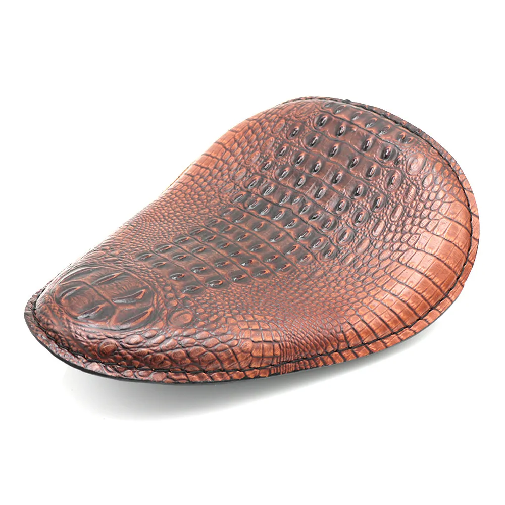 Motorcycle Retro Leather Solo Saddle Seat Brown Moto For Honda Spirit ACE VT 1100 750 Yamaha Suzuki