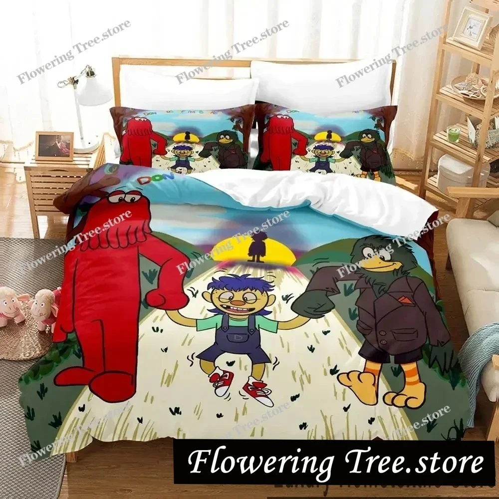 

3D Print Dont Hug Me Im Scared Bedding Set Boys Girls Twin Queen King Size Duvet Cover Pillowcase Bed boys Adult