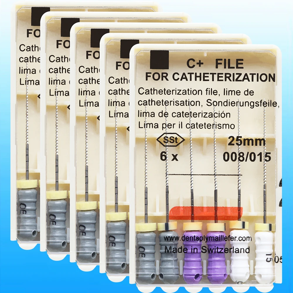 

5 Packs Dental C+ FILE For Catheterization Endo Root Canal Files 21/25/31mm Hand Use Endodontic Dentist Products Lab Instrument