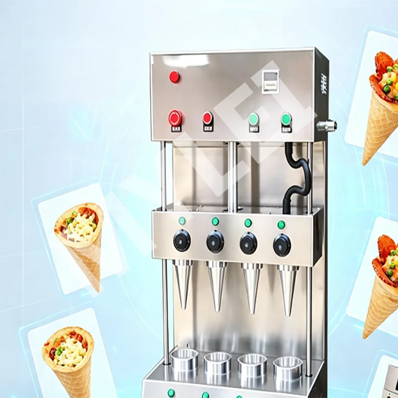 Commercial Hand Held Cone Pizza Forming Machine Automatic Pizza Cone Stainless Steel Pizza Cone Maker