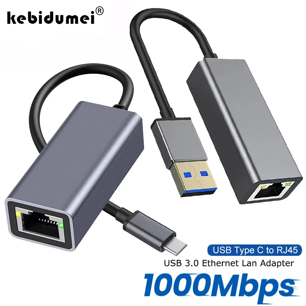 

Адаптер USB Type C Ethernet Сетевая карта USB Type-C к RJ45 100/1000 Мбит/с USB3.0 Lan Интернет-кабель для MacBook PC Window Android