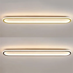 Nordic Annular Ceiling Lights Modern LED Ceiling Light for Bedroom Long Strip Ceiling Lamps Kitchen Restaurant Lighting Fixtures
