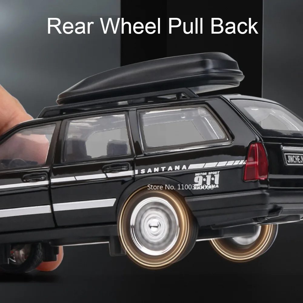 1:32 échelle alliage Santana Wagon AE86 jouets voitures moulé sous pression modèle avec retirer musique lumière Miniature voiture jouet pour garçons cadeaux de Festival