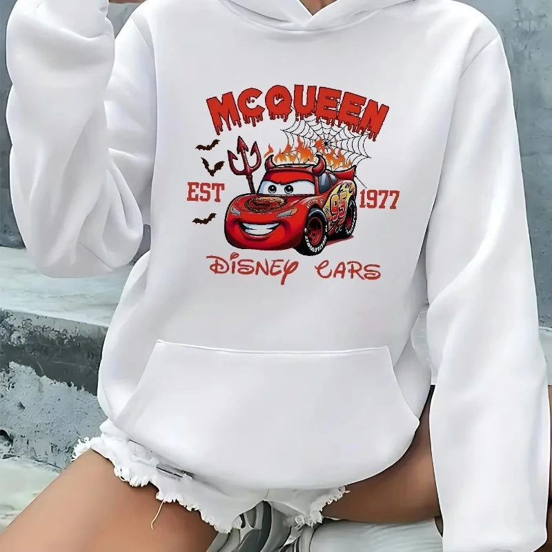 

Disney Cars Lightning McQueen Women Hoodie Autumn Winter Casual Unisex Pullover Sweatshirt Clothing Hoody Streetwear Oversized