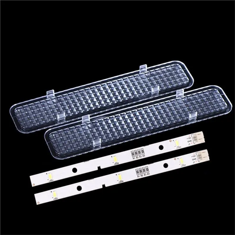 [B25B!】 DC12V 2W 2 Pair LED Strip Light Bar For Ronshen Freezer Refrigerator-E349766 Model-MDDZ-162A Part Number-1629348